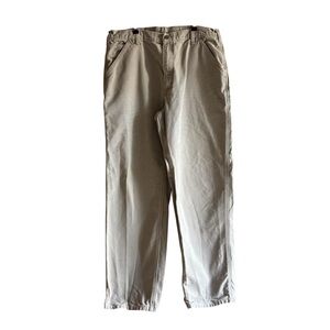 VINTAGE CARHARTT CARPENTER BAGGY WORKWEAR PANTS 36X32 B11 DES CANVAS LOOSE FIX